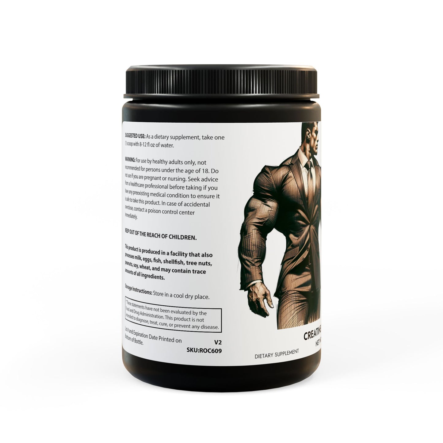 Creatine Monohydrate Supplement (300g, 10.58oz)