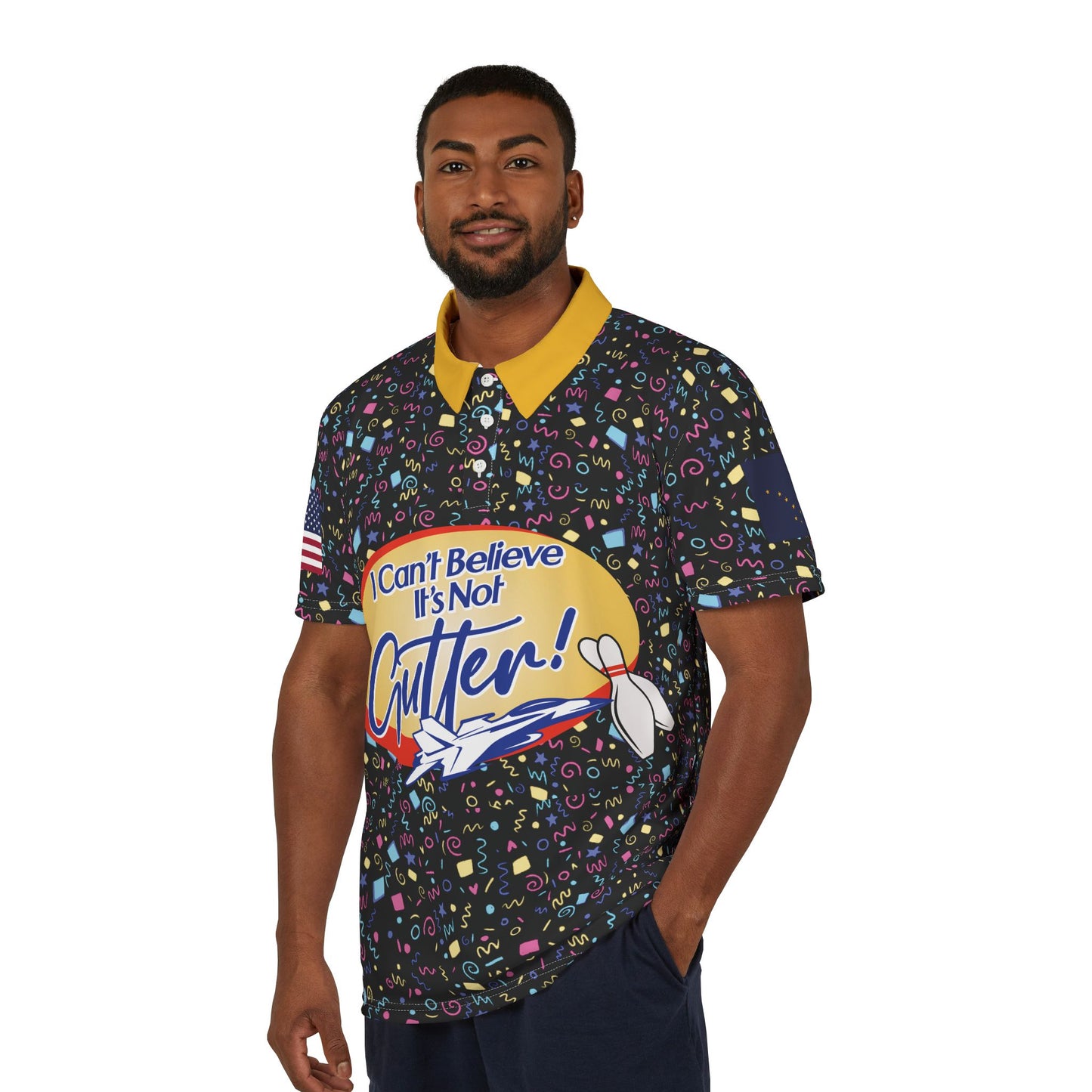 Funny Unisex Polo Shirt - "I Can't Believe It's Not Gutter!" - Celebration Sportswear for Parties & Events
