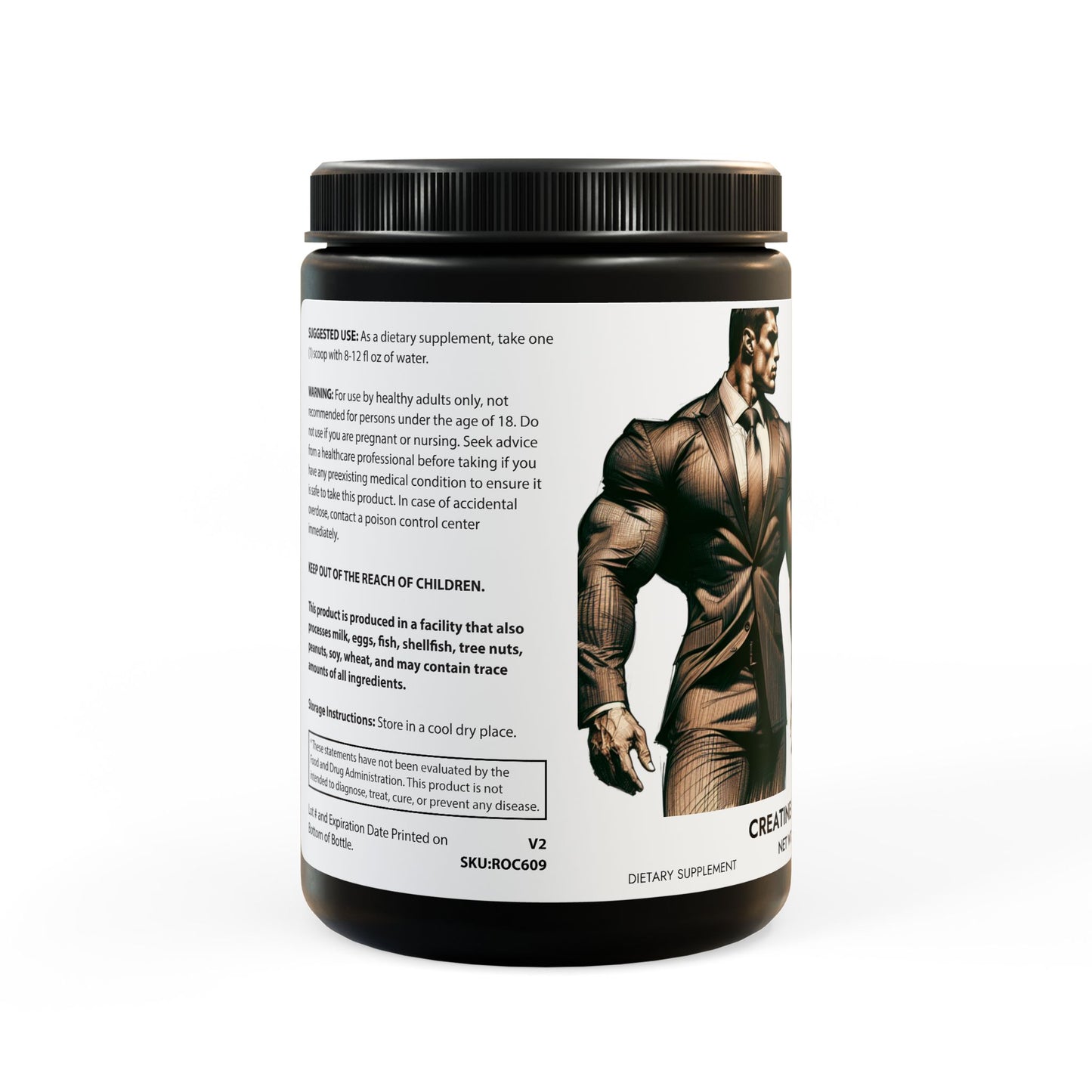Creatine Monohydrate Supplement (300g, 10.58oz)