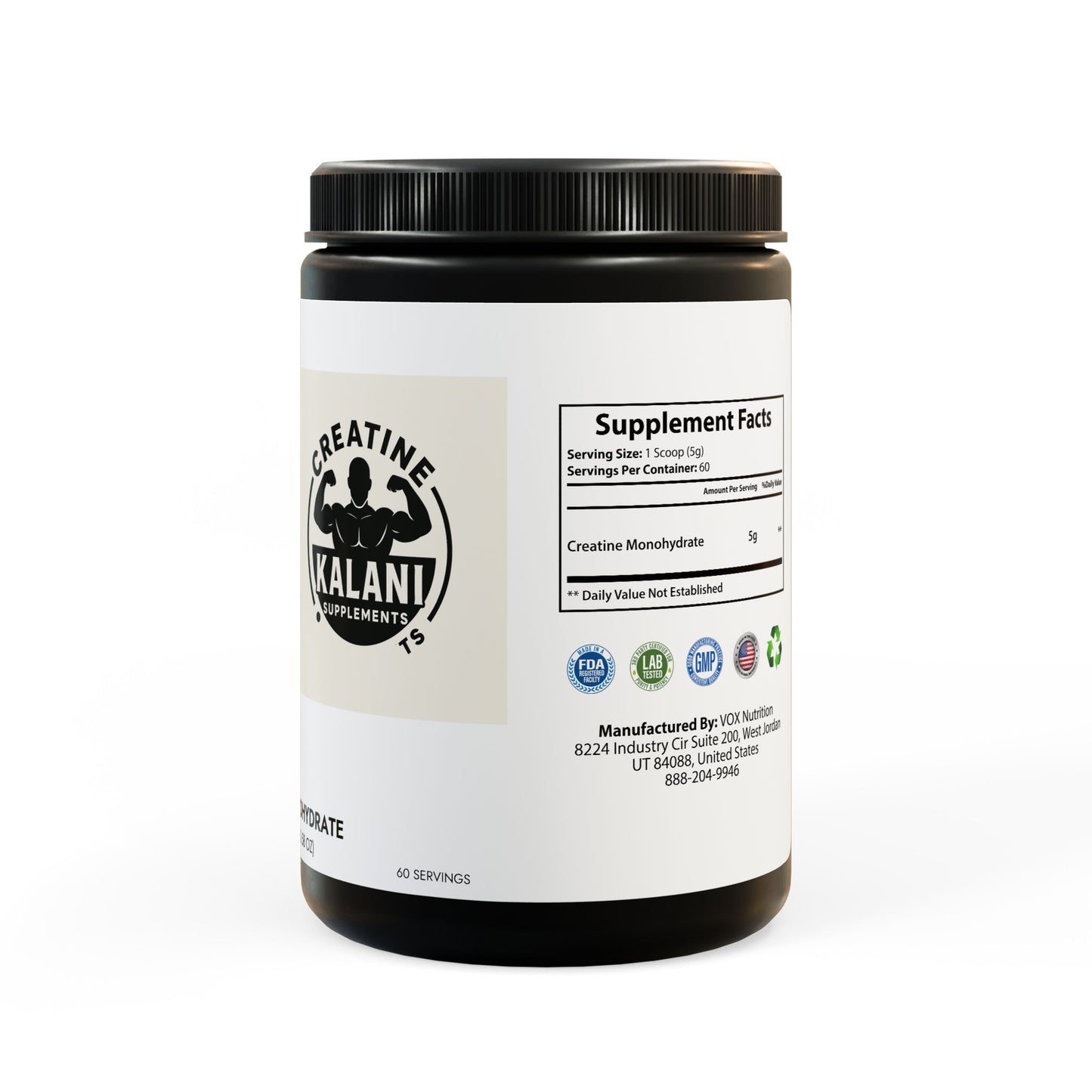 Creatine Monohydrate Supplement (300g, 10.58oz)