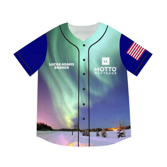 Men's Baseball Jersey - Aurora Landscape Design with Motto Mortgage Logo