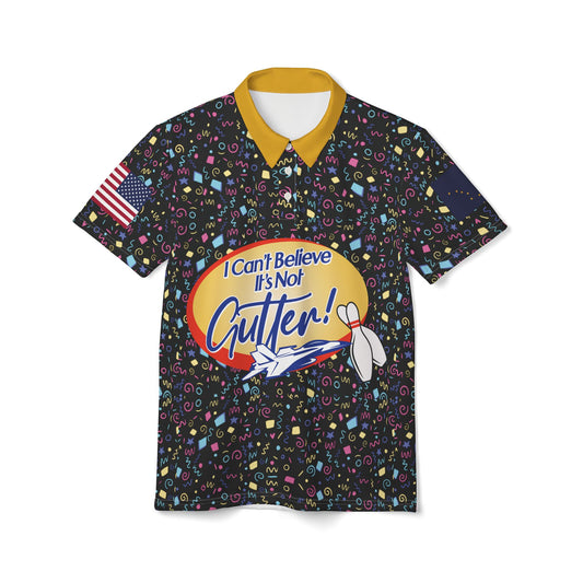 Funny Unisex Polo Shirt - "I Can't Believe It's Not Gutter!" - Celebration Sportswear for Parties & Events